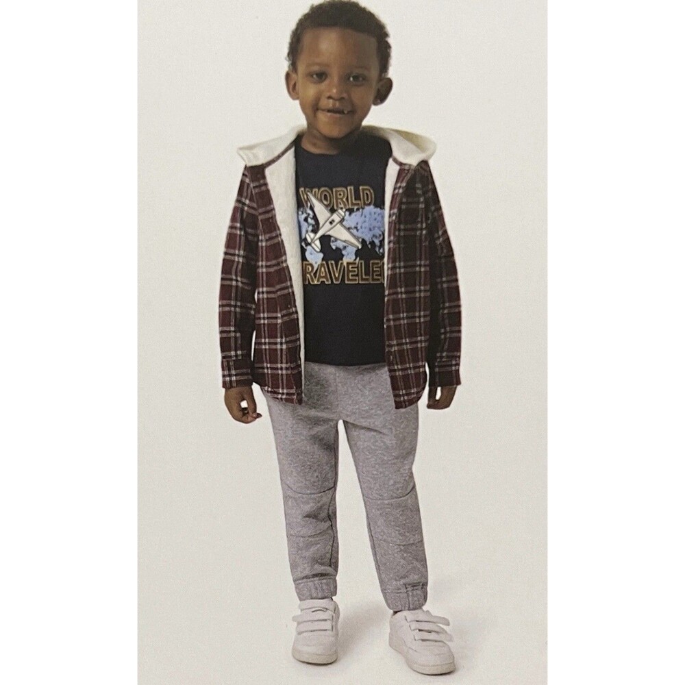 Buffalo David Bitton Kids' 3-Piece Shirt Jacket Set Size 3T
